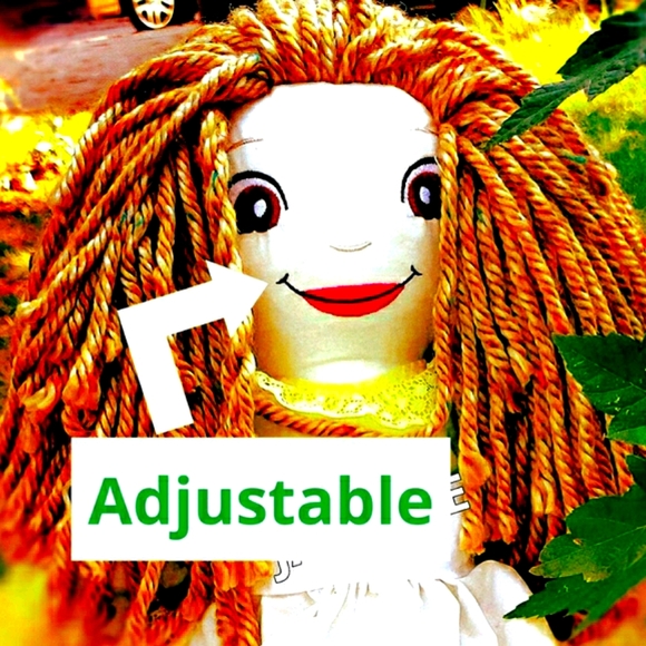 Handmade 100%Cotton Rag Doll - Picture 6 of 8